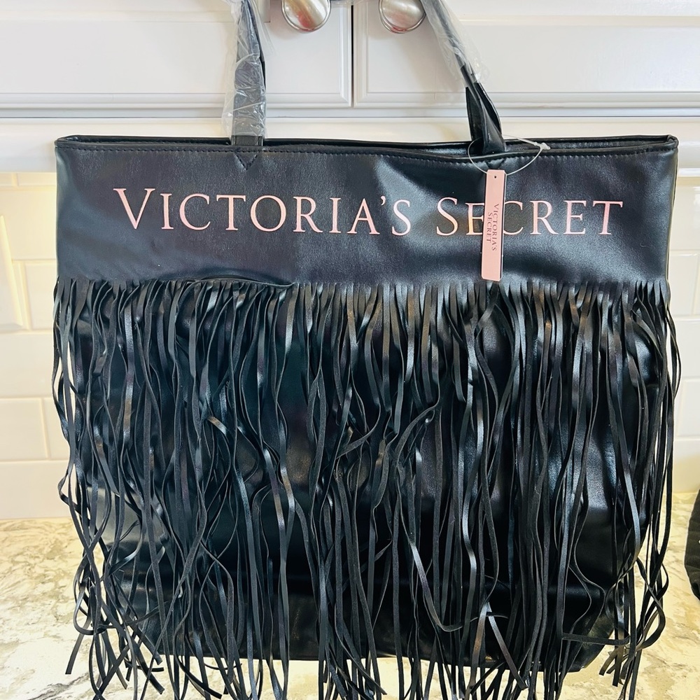 NWT Victoria’s Secret Leather Fringe Bag